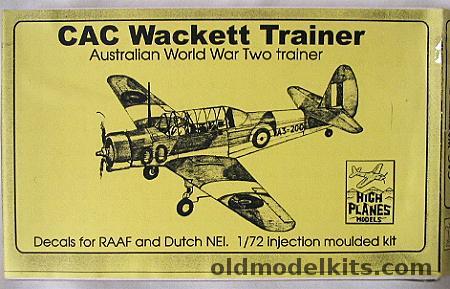 High Planes 1/72 CAC CA-2 (CA-6) Wackett Trainer, 72014 plastic model kit